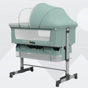 Uenjoy Foldable Bassinet With Wheels